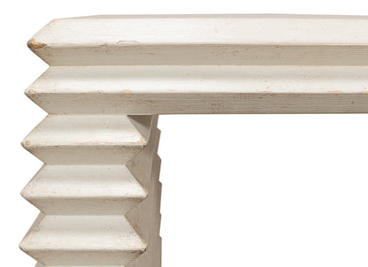 Stacked Side Table Antique White