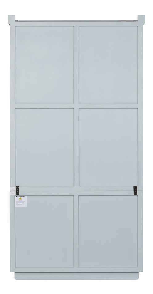 Maldives 2 Glass Doors Bookcase Eros Blue