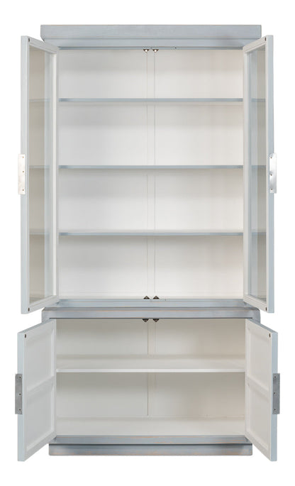 Maldives 2 Glass Doors Bookcase Eros Blue