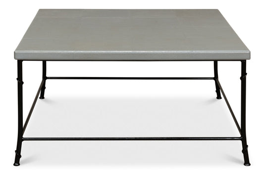 Shagreen Square Coffee Table Storm Grey