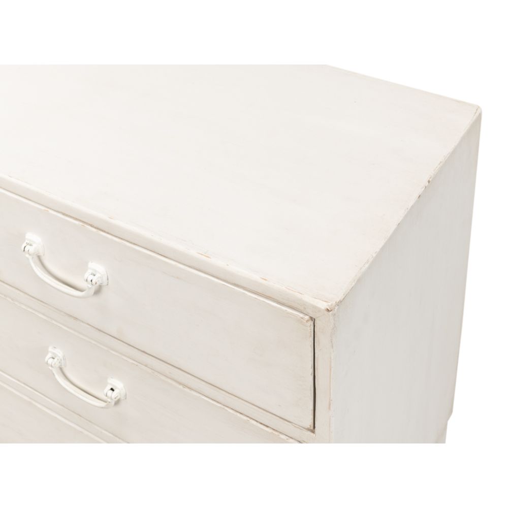 Willow 3 Drawer Commode Antique White