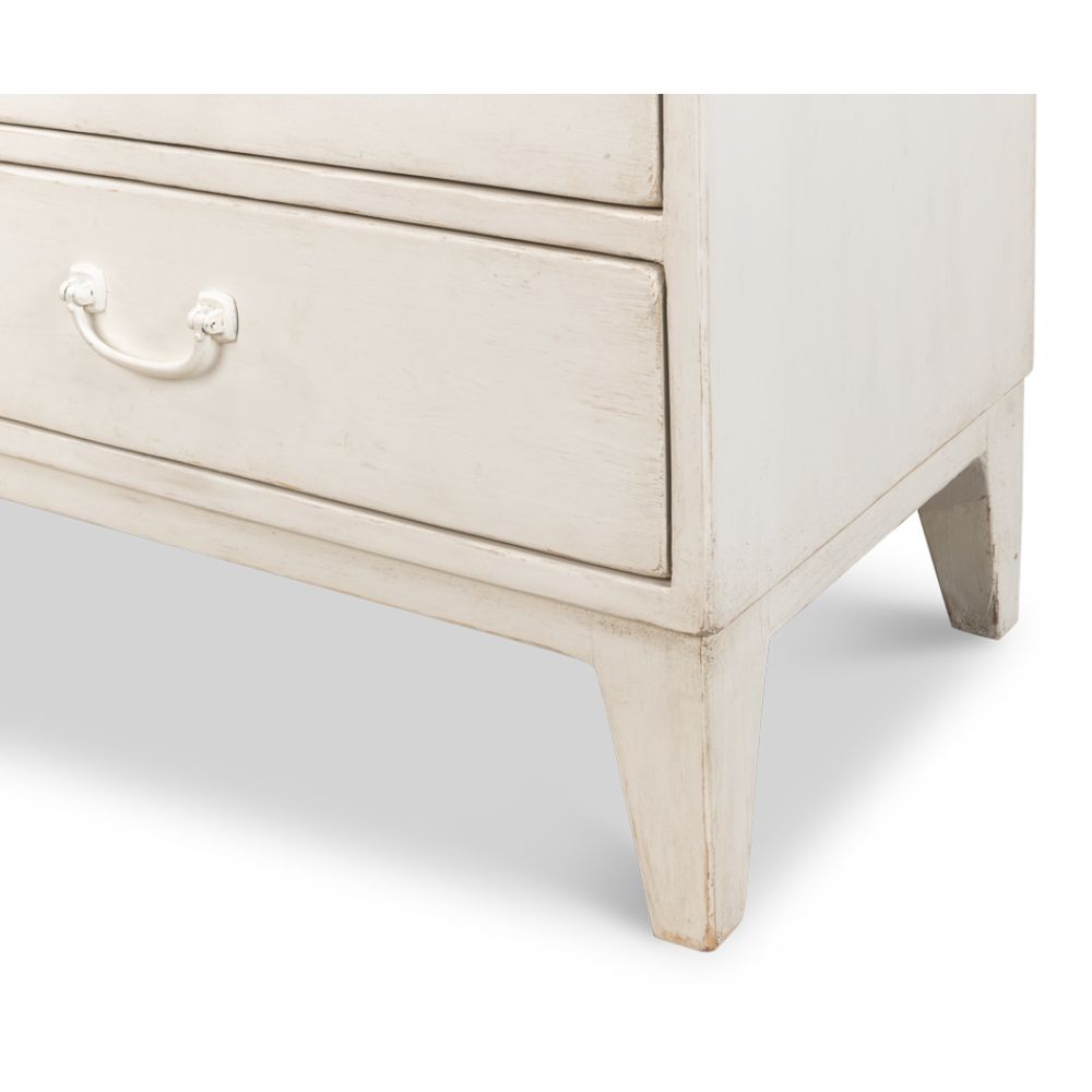 Willow 3 Drawer Commode Antique White