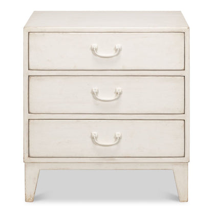 Willow 3 Drawer Commode Antique White