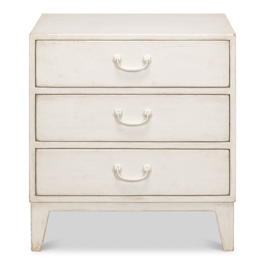 Willow 3 Drawer Commode Antique White