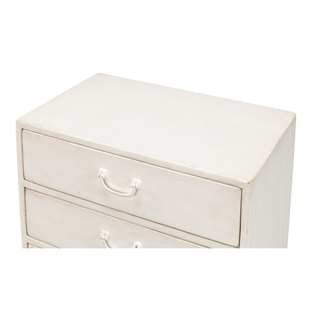 Willow 3 Drawer Commode Antique White