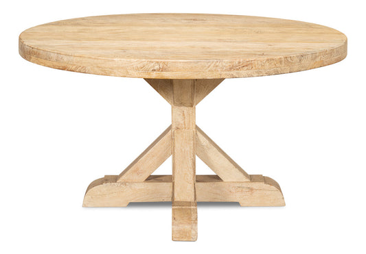 Oleski Round Dining Table Seats 6