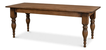 Gabby Dining Table Brown Seats 6