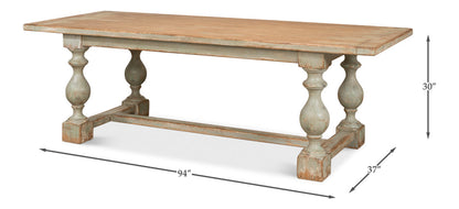 Owen Sage Dining Table Seats 8 Reclaimed Wood