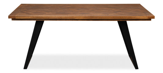 Paige Parquet Top Dining Table