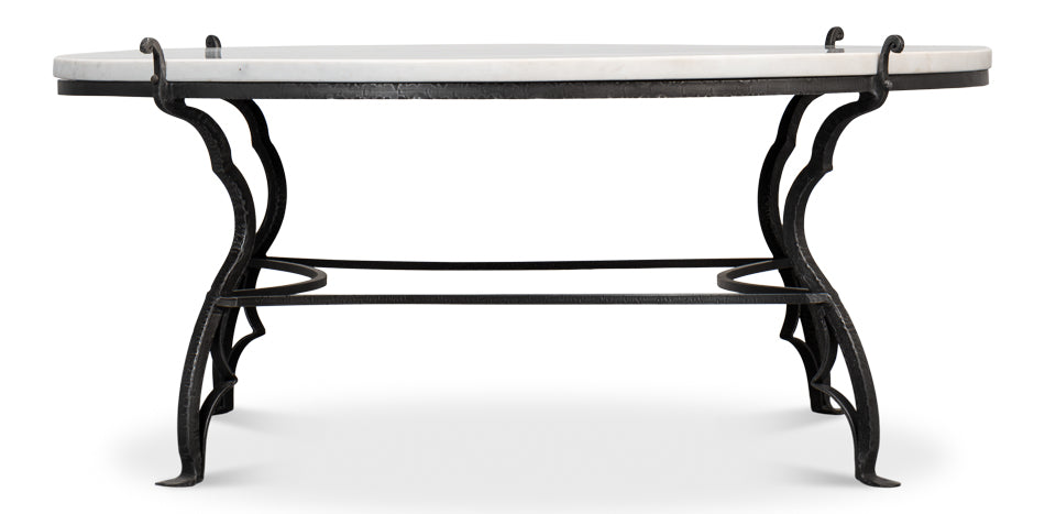 Marylin Square Coffee Table With Marble Top