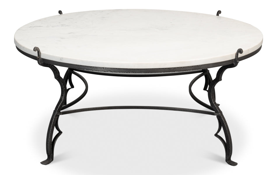 Marylin Square Coffee Table With Marble Top