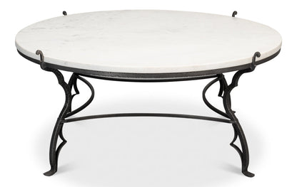 Marylin Square Coffee Table With Marble Top