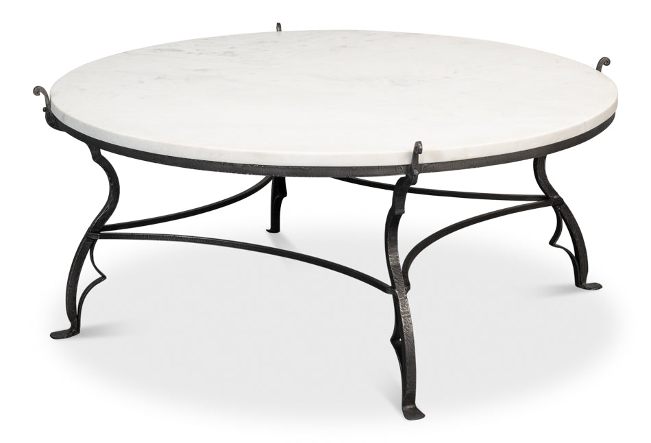 Marylin Square Coffee Table With Marble Top