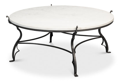 Marylin Square Coffee Table With Marble Top