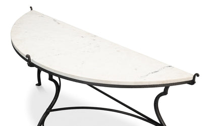 Marylin Demilune With Marble Top