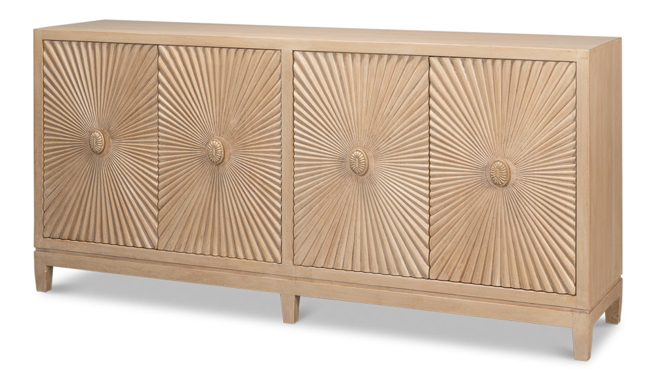 Rayon Four Door Sideboard Cabinet For Living Room