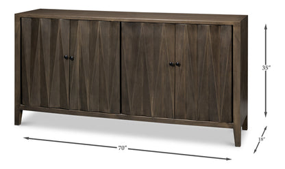 Metropole Four Door Sideboard Cabinet For Living Room