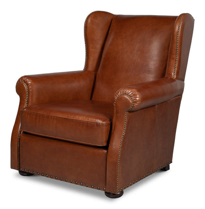 London Dry Leather Club Chair