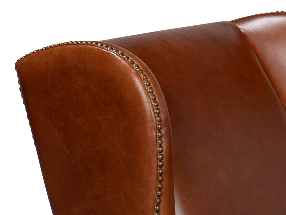 London Dry Leather Club Chair