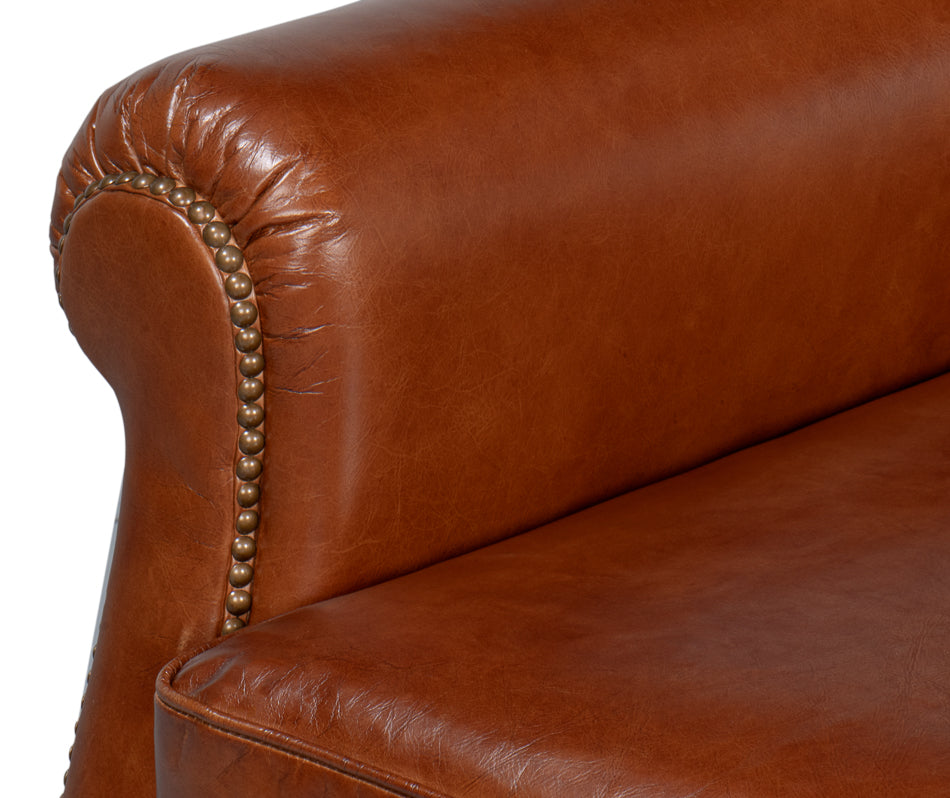 London Dry Leather Club Chair