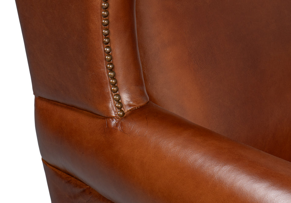 London Dry Leather Club Chair