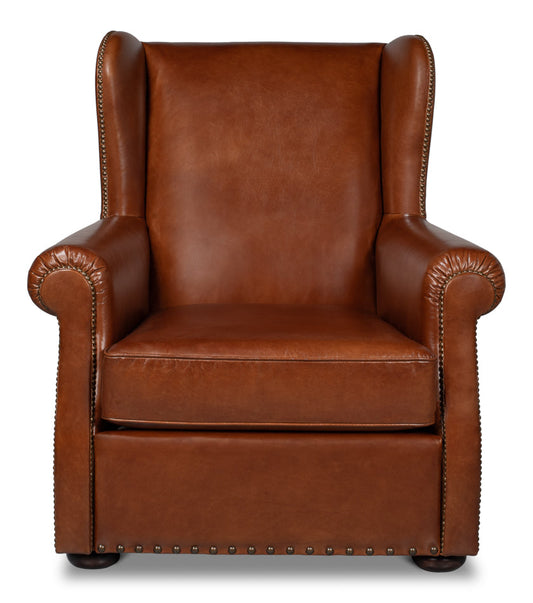 London Dry Leather Club Chair