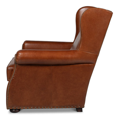 London Dry Leather Club Chair