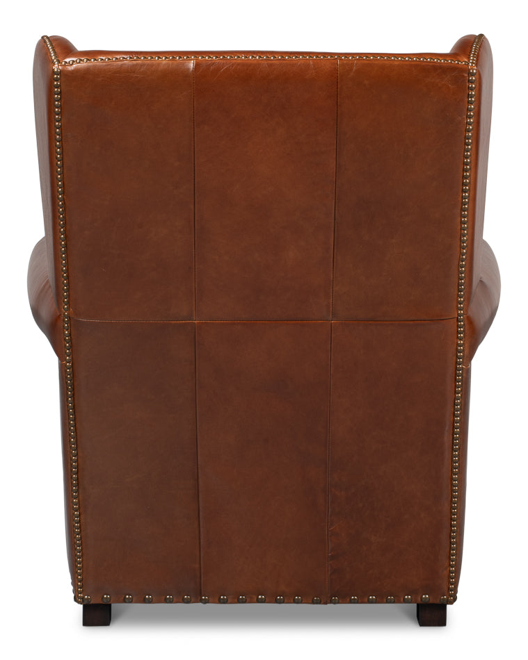 London Dry Leather Club Chair