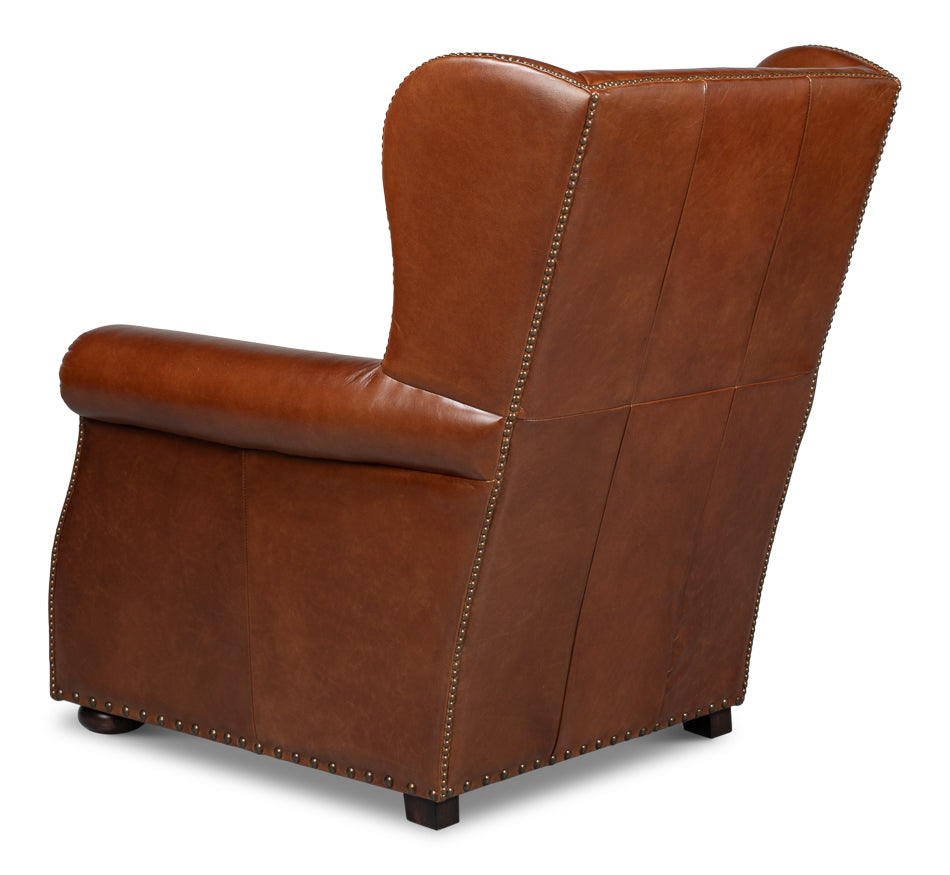 London Dry Leather Club Chair