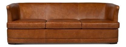 Retro Mcmillan Distilled Leather Sofa