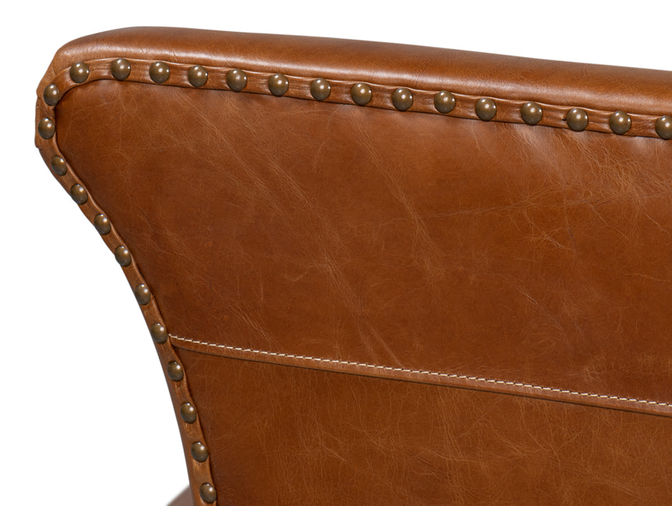 Retro Mcmillan Distilled Leather Sofa