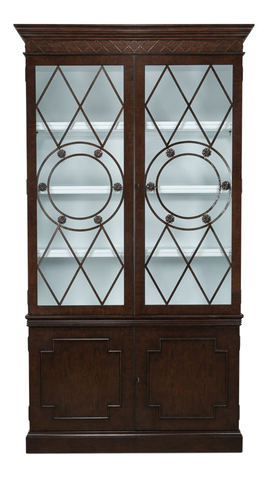 Grafton Umbria Curio Cabinet Glass Doors