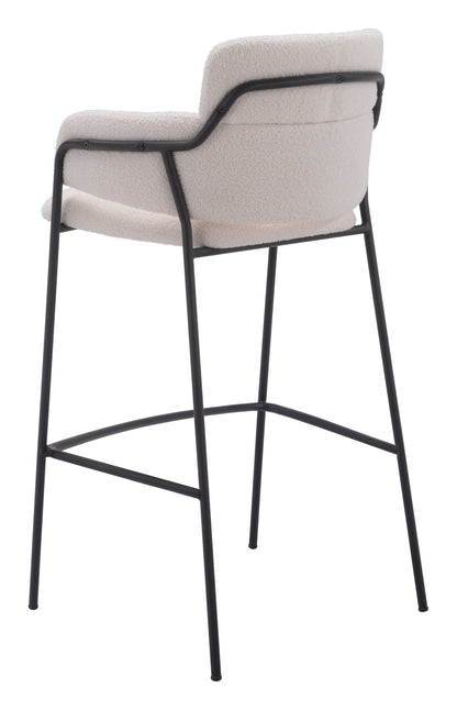 Marcel Barstool (Set of 2) Cream