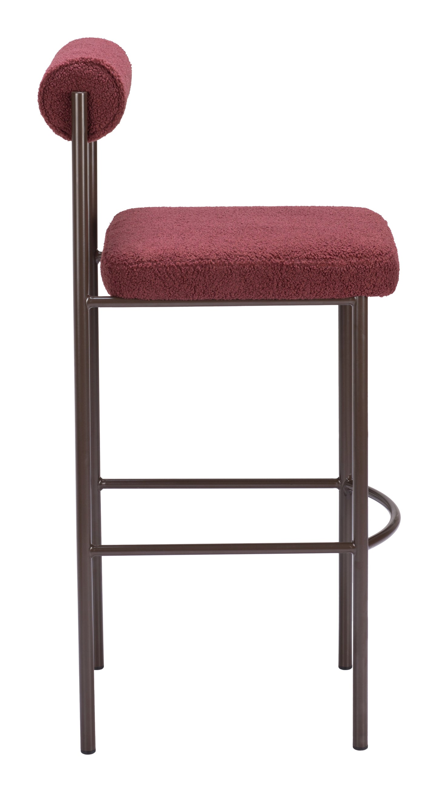 Livorno Barstool (Set of 2) Red & Bronze