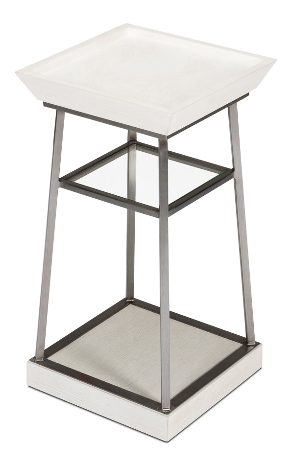 Hunt Country Drink Table Working White