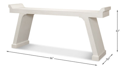 Suspension Console Table Extra Long Working White