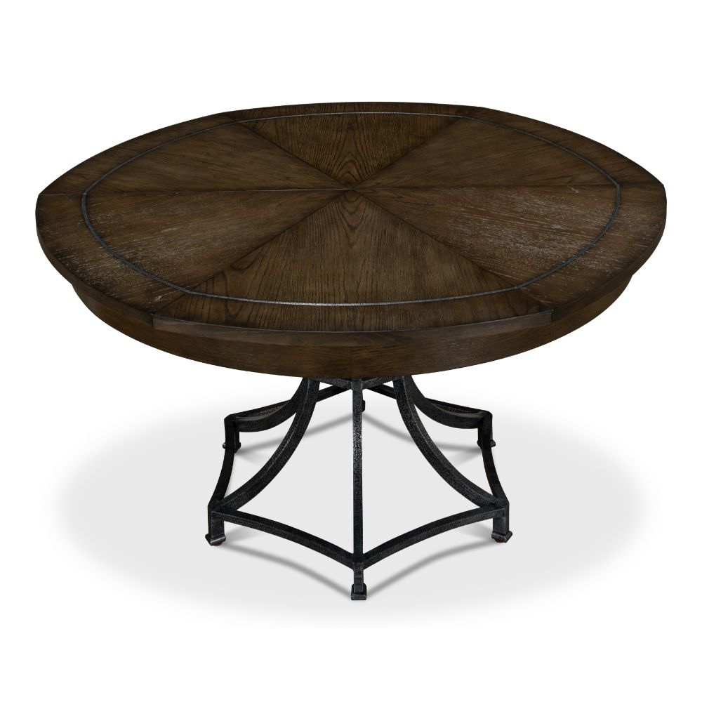 Sunset Jupe Extendable Round Dining Table Artisan Grey