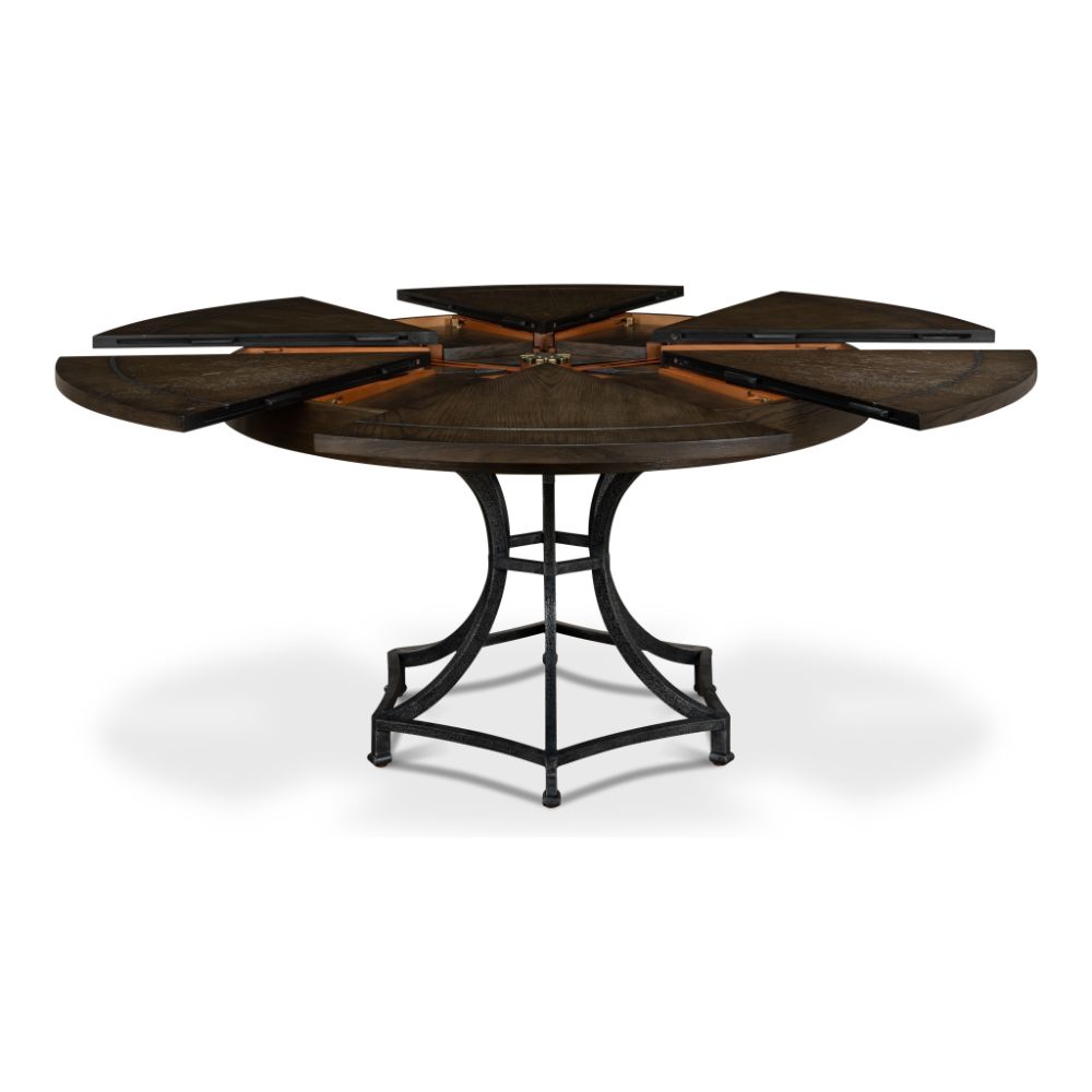 Sunset Jupe Extendable Round Dining Table Artisan Grey