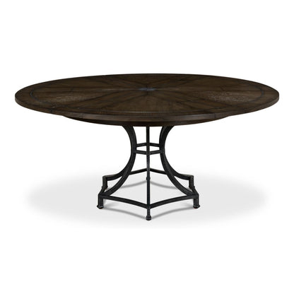 Sunset Jupe Extendable Round Dining Table Artisan Grey