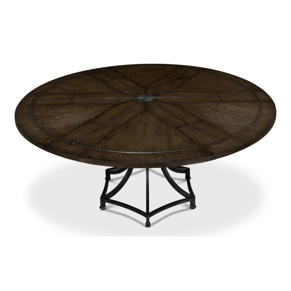 Sunset Jupe Extendable Round Dining Table Artisan Grey