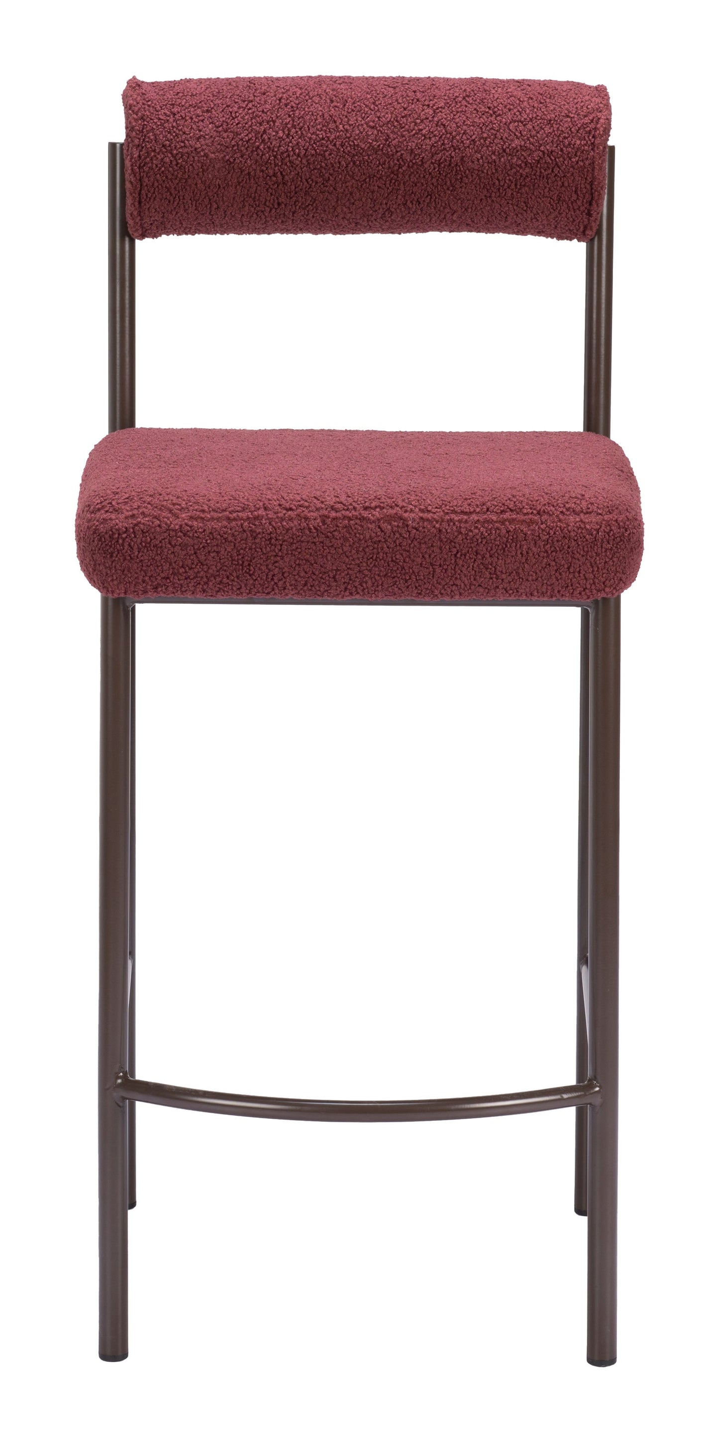 Livorno Counter Stool (Set of 2) Red & Bronze