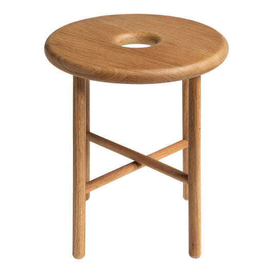  Namba Contemporary Oak Wood Stool Side Table Moe' Home