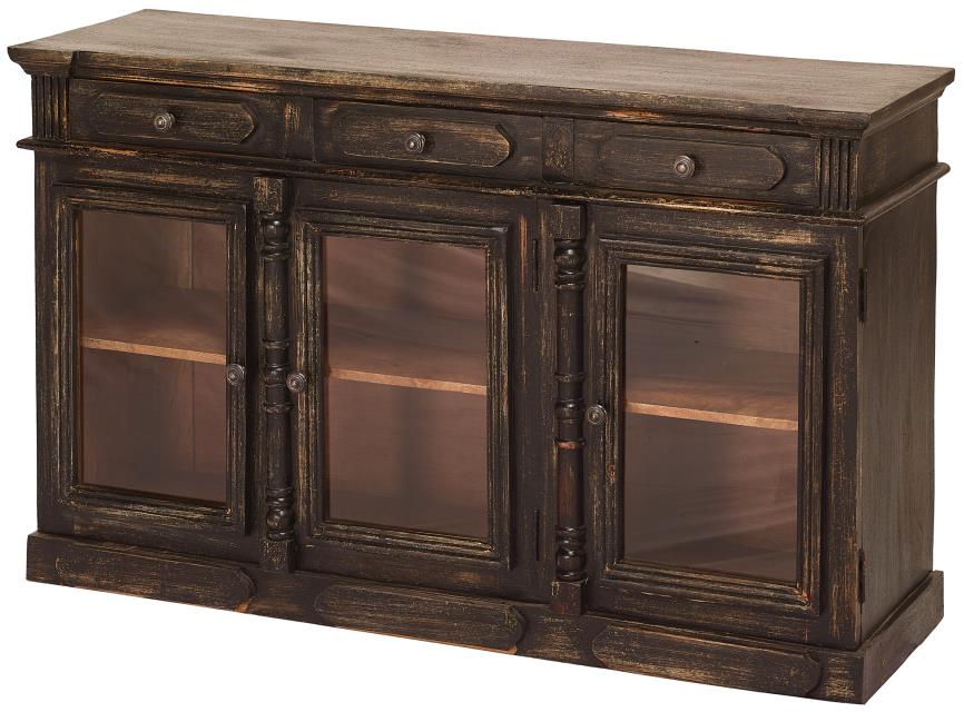 Tulloch Wood Black Cabinet