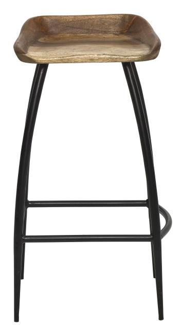 Landon Iron and Wood Bar Stool