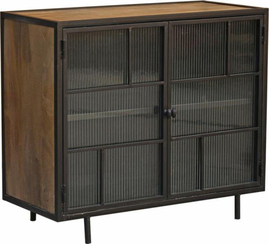 Faillon Wood 2 Door Wood Cabinet