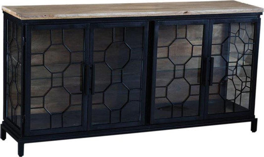 Mariani 4 Door Wood Cabinet-Sideboards-LOOMLAN-LOOMLAN