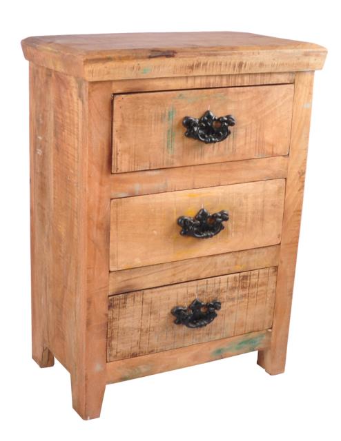 Reclaimed 3 Drawer Wood Chest