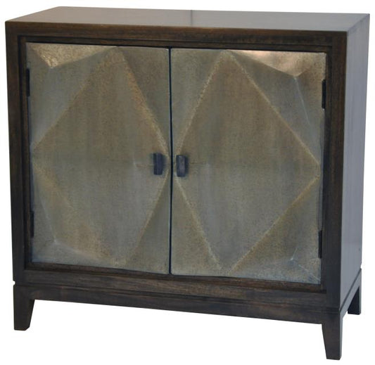 Lessard 2 Door Wood Black Cabinet