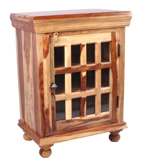 Tahoe 12 Glass and Wood Side Cabinet