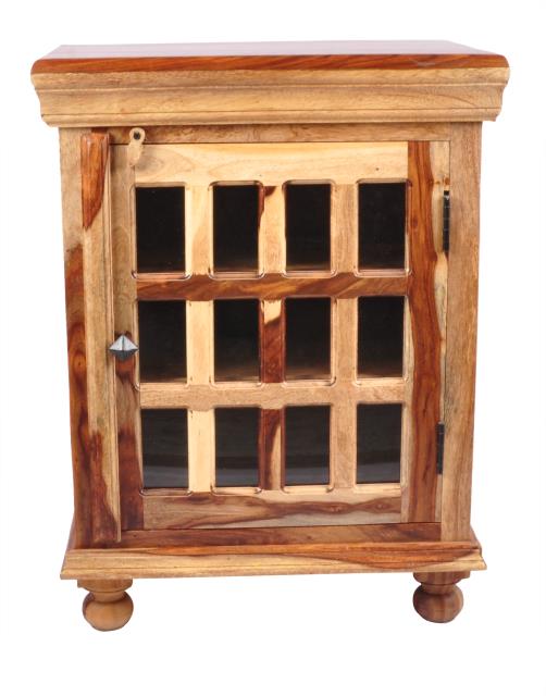 Tahoe 12 Glass and Wood Side Cabinet